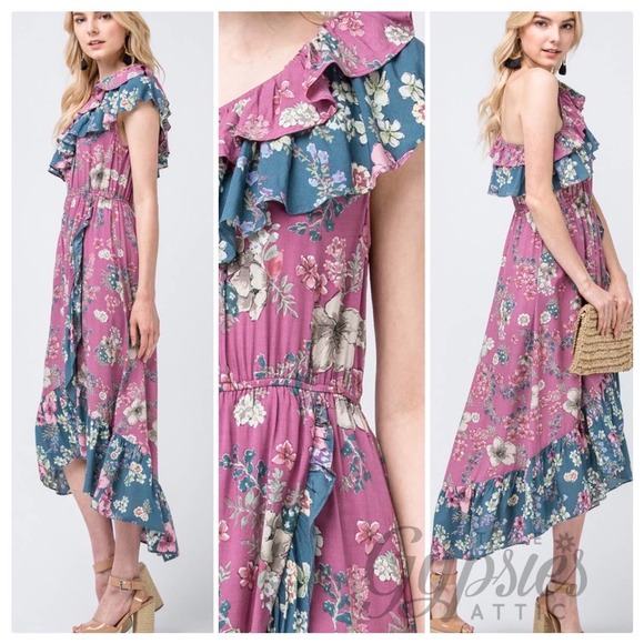 Entro Frolic in the Flowers Midi Dress - Picture 9 of 10